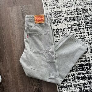 Levi's Light Gray Denim Carpenter Jeans